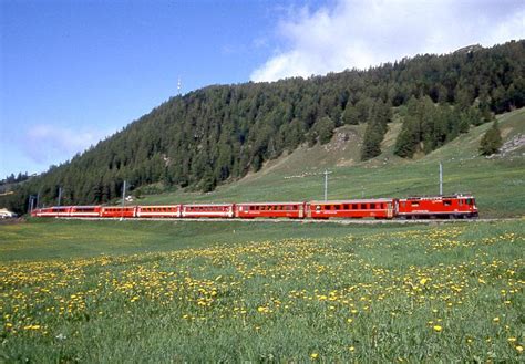 RhB Schnellzug GLACIER EXPRESS G 903 Von St Moritz Nach Zermatt Am 07