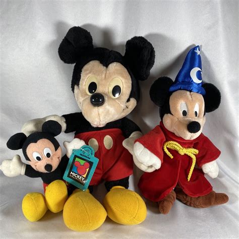 Lot Of Vintage S S Walt Disney Mickey Mouse Plush Stuffed