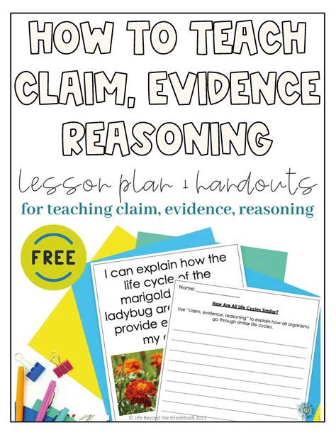 How To Teach Claim Evidence Reasoning Lesson Plan And Handouts By