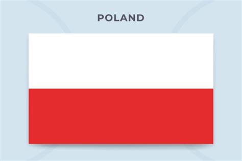 Premium Vector | Poland national flag design template