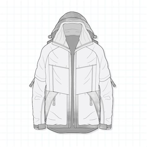 Premium Vector Winter Coat Over Coat Jacket Outwear