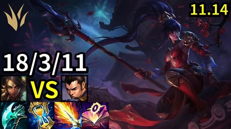 Nidalee Jungle Vs Xin Zhao Kr Grandmaster Patch 1114 Youtube