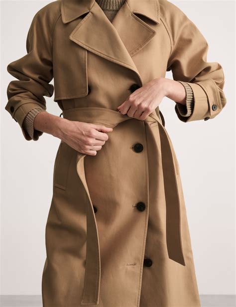 Pure Cotton Belted Trench Coat Jaeger Mands