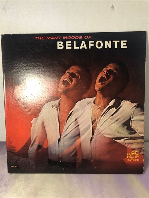 Vintage Album Record Harry Belafonte The Many Moods Of Belafonte