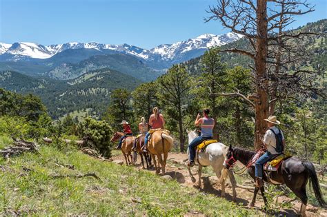 Estes Park Rocky Mountain National Park Horseback Trail Riding