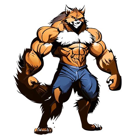 Buff Werewolf Drawing