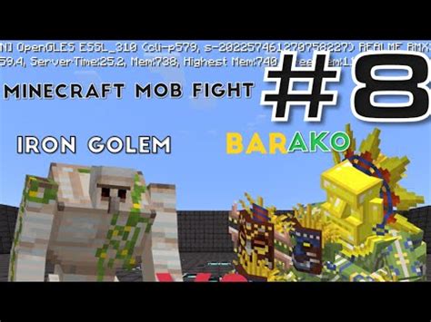 Mutant Iron Golem Vs Barako Yhe Sun Chief Minecraft Mob Fight Ep