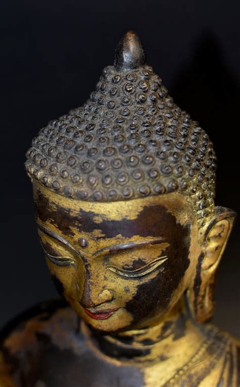 Large Gilt Bronze Tibetan Buddha For Sale At 1stDibs