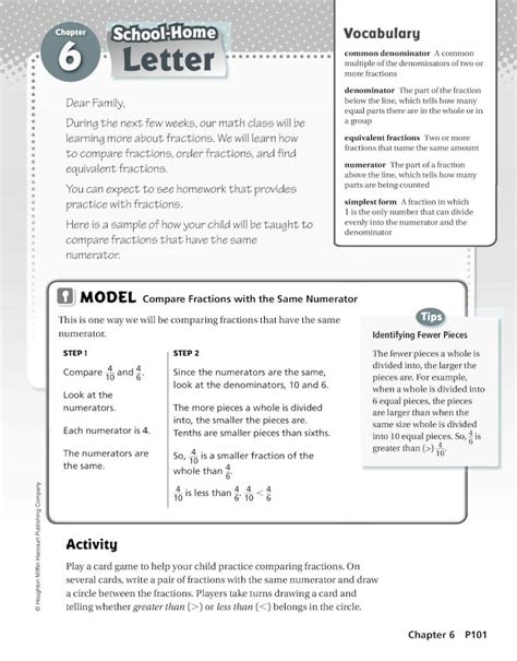 Pdf 6 Letter Common Denominator Este Es Un Ejemplo De La Manera Como Aprenderemos A Comparar