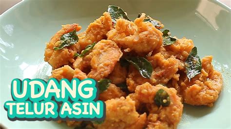 SUPER ENAK RESEP UDANG TELUR ASIN SALTED EGG ASMR COOKING