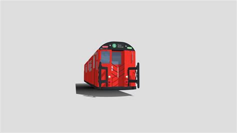 Nyct R33 Redbird Subway Car Download Free 3d Model By Nanoray