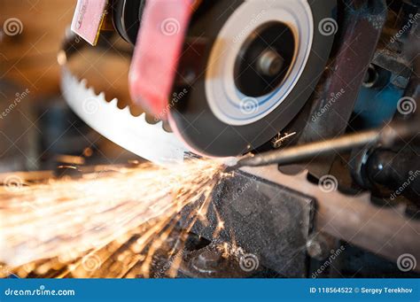 Sharpening Band Saw Blades Machine Stock Photo Image Of Technology