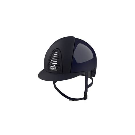 Kep Italia Cromo Polish Equestrian Helmet Textile Navy Equishop