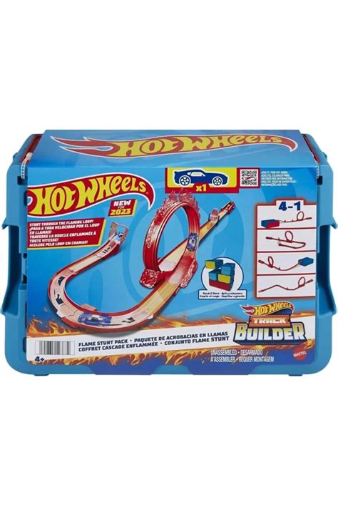 Hot Wheels Track Builder Alev Temal Akrobasi Seti Hmc Oyuncakc M