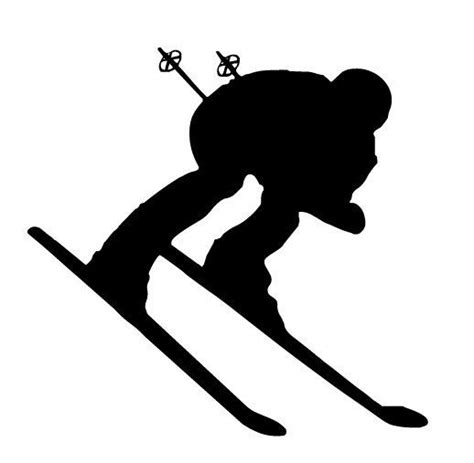 Detail Ski Silhouette Clip Art Koleksi Nomer 6