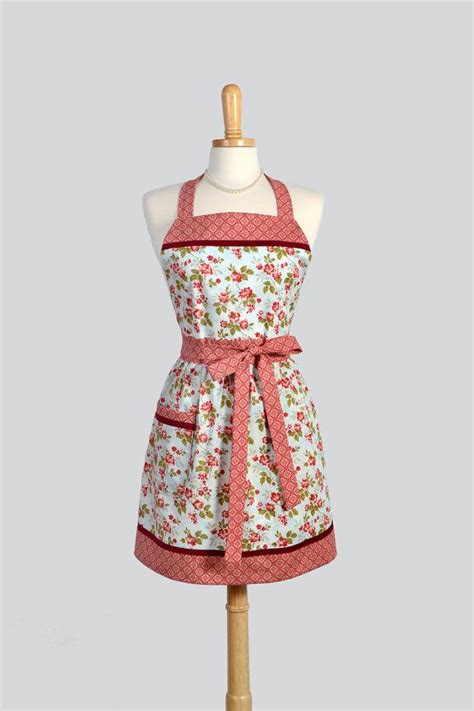 Full Bib Womens Apron Handmade Vintage Style By Creativechics Vintage