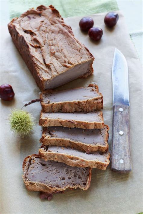 Chestnut pie stock image. Image of cuisine, pastry, knife - 103430273