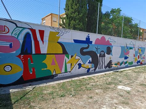 Mural T Pintas Mucho Con Los Ods Colegio Nazaret Alicante Ong