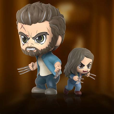 Logan And X 23 Cosbaby Bobble Head Figure Set By Hot Toys Logan Is Here Now Dis Merchandise News