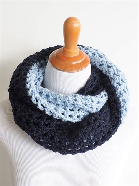 Two Toned Infinity Cowl Crochet Pattern Simply Collectible Crochet