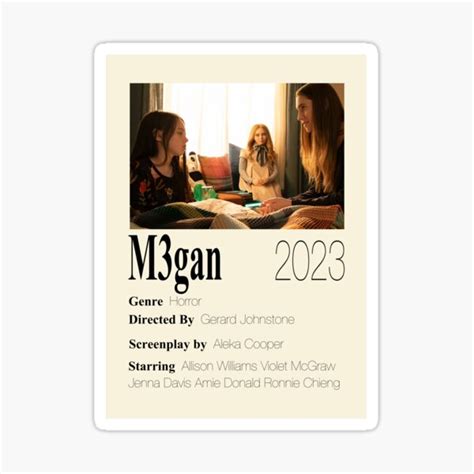 M3gan Poster Sticker For Sale By Tlee322 Redbubble