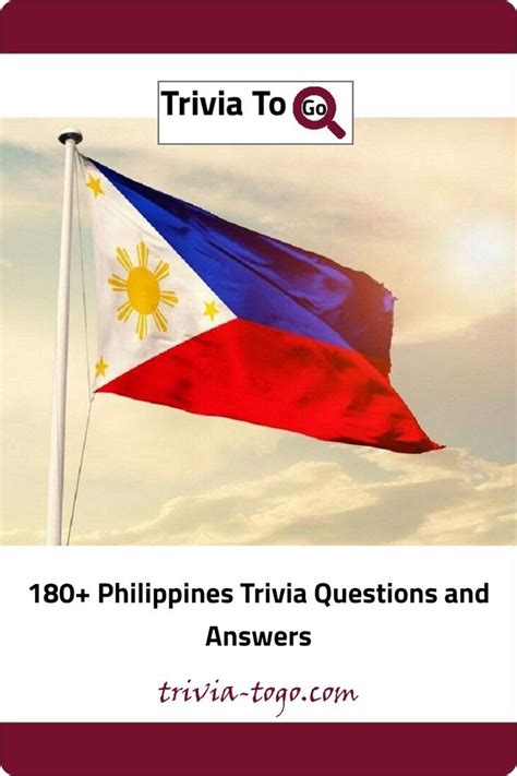 The Philippines Trivia Questions And Answers Are In Front Of An Image