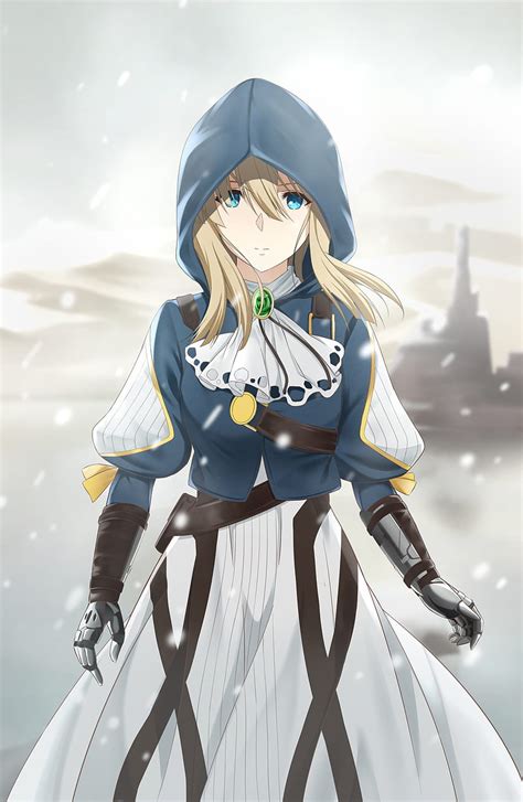 Anime Blonde Blue Eyes Violet Evergarden Character Violet