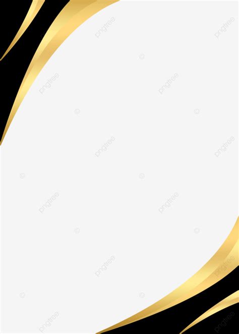 Black And Golden Wave Border Design Vector, Curve Wave, Golden And Black Wave, Wave Border PNG ...