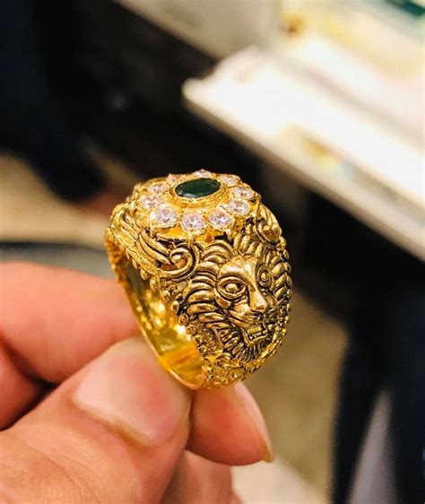 Men Gold Ring Design For Indian Male