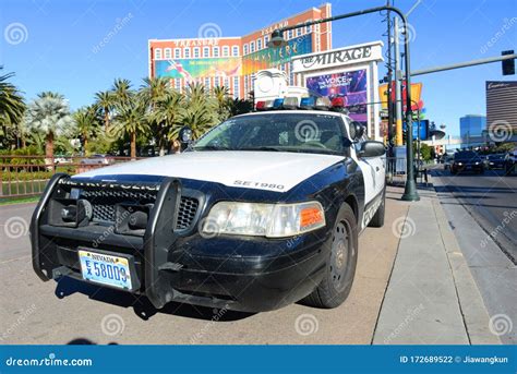 Police Car on the Strip in Las Vegas, NV, USA Editorial Photography ...