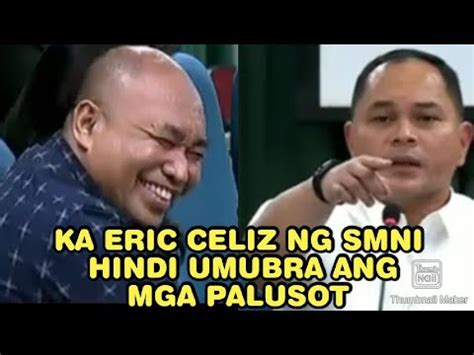 Ka Eric Celiz Ng Smni Hindi Umubra Ang Mga Palusot Kay Rep Suarez