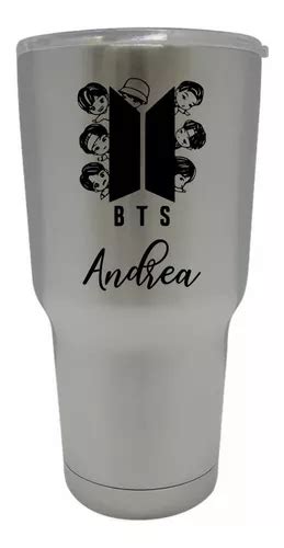 Vaso Termo Bts K pop Personalizado Grabado Láser Nombre Envío gratis