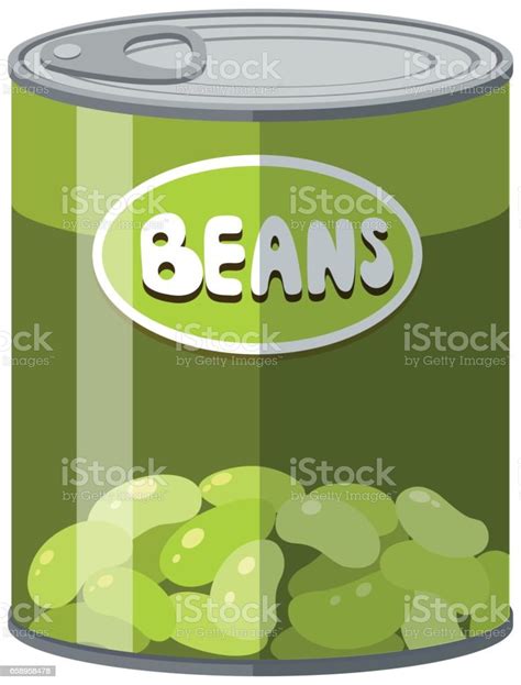 Green Beans In Aluminum Can Stock Illustration Download Image Now