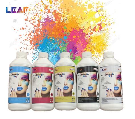 Leaf Dtf Colors Waterbased Pigment Ink Cmykw Inks For Dtf Printing