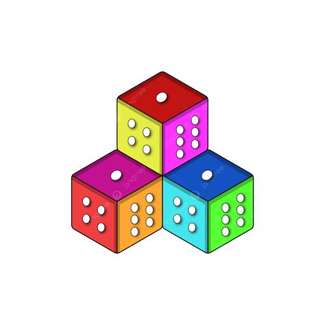 Dice Game Color Vector Illustration Dice Games Vector Png And Vector