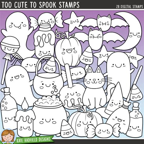 Too Cute to Spook digital stamps