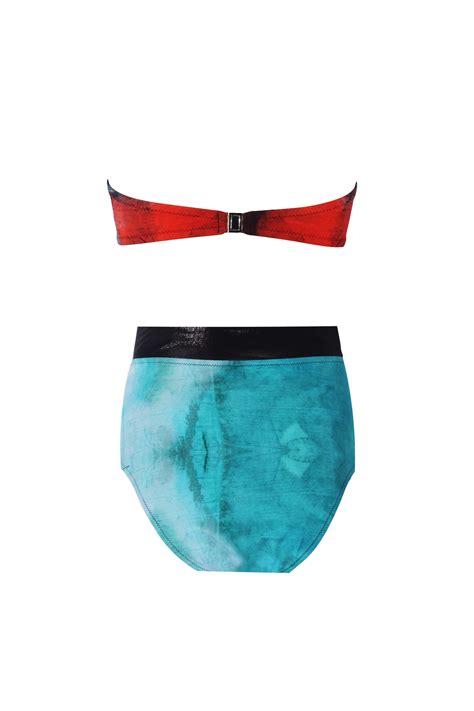 Zek Desenli Straplez Bikini Fiyat Yorumlar Trendyol