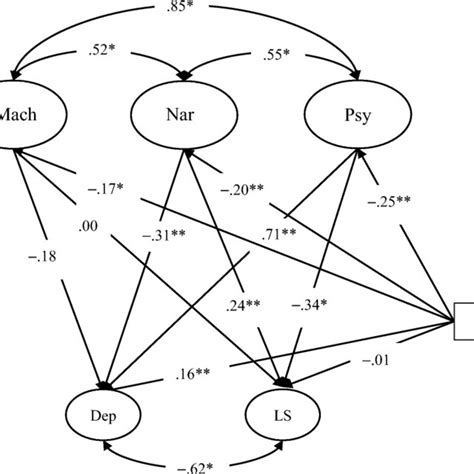 Structural Equation Model With Sex As A Covariate Note For The Sake