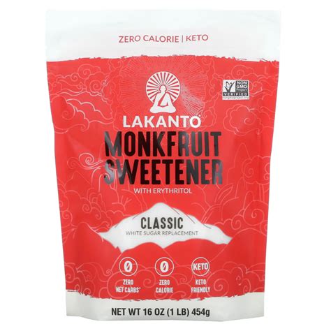 Lakanto Monkfruit Sweetener With Erythritol Classic 235g 454 G Shopee Malaysia