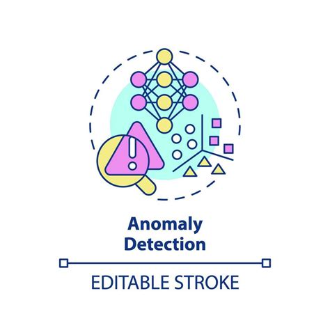 2d Editable Multicolor Icon Anomaly Detection Concept Simple Isolated