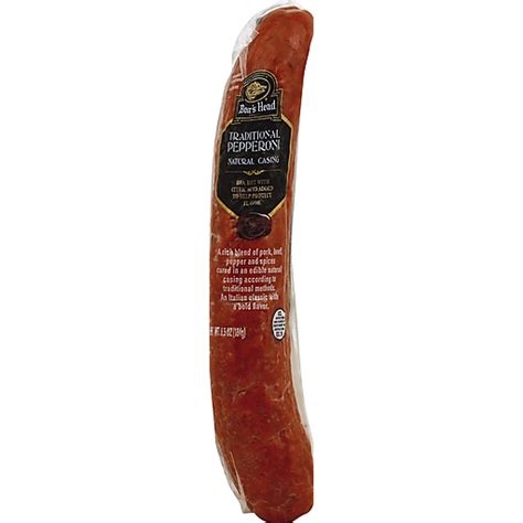 Boars Head Natural Casing Pepperoni Salami And Pepperoni Reasors