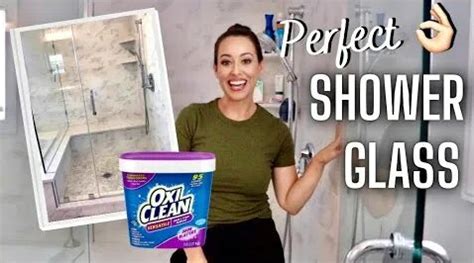 Cleaning My Shower With Oxiclean Viral Shower Cleaning Hack