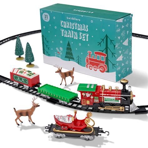 Festive Christmas Toy Train Set