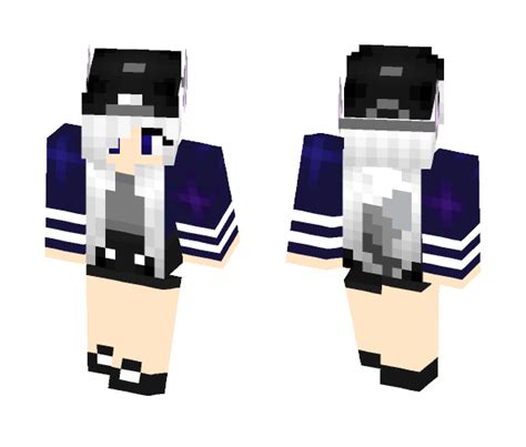 Get Cute Wolf Girl Minecraft Skin for Free. SuperMinecraftSkins