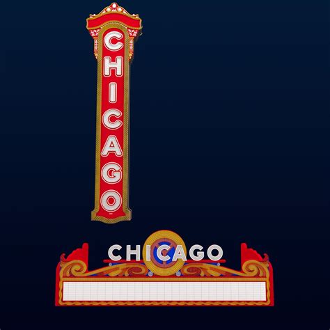 Chicago Theatre Entrance 3d Model 21 Fbx Max Obj Free3d