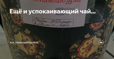 Ещё и успокаивающий чай... | Кот, плывущий по реке | Дзен