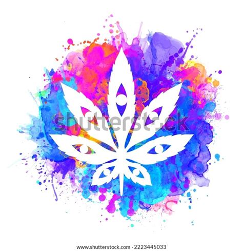 Cannabis Marijuana Vector Illustration Leaf Weed Stock Vector (Royalty Free) 2223445033 ...