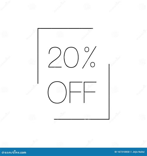 20 Off Sale 20 Percent Discount Special Price Offer Marketing