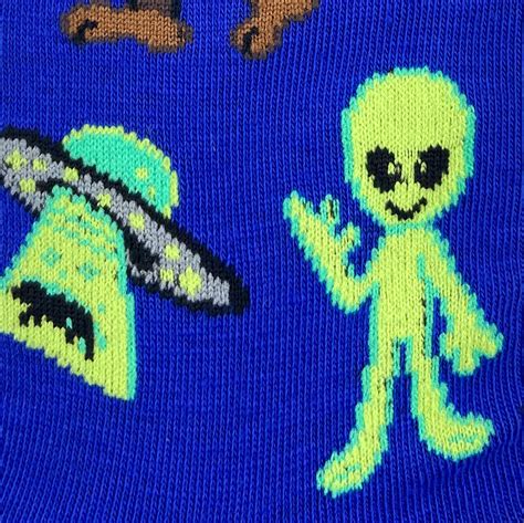 Mythical Bigfoot Aliens Loch Ness Monster And Ufo Novelty Socks