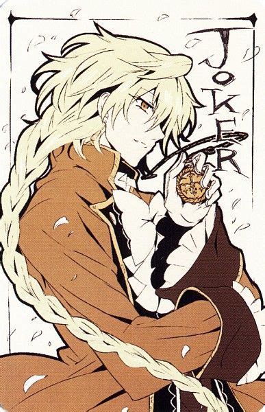 An Anime Character With Blonde Hair Holding A Donut